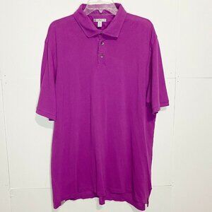 Peter Millar Mens Sz XXL Polo Shirt Tailored Fit 100% Pima Cotton Fuchsia Purple